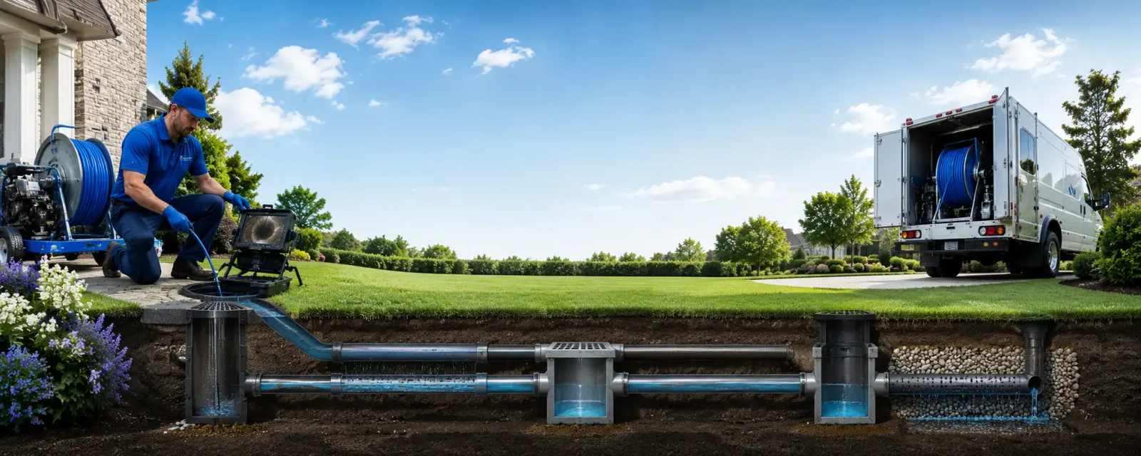 Outdoor drain cleaning information for Irwinton, GA